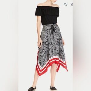 LAUREN RALPH LAUREN Paisley-Print Skirt size 2p